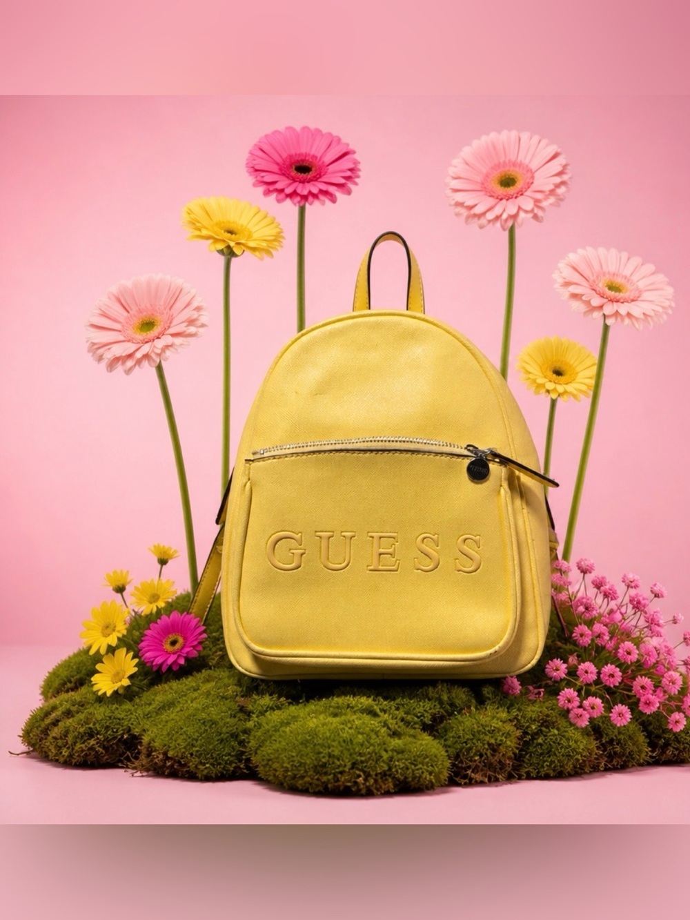 Guess Yellow Mini Backpack
